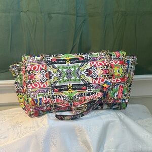 Trendy Multicolor Graphic Shoulder Bag
